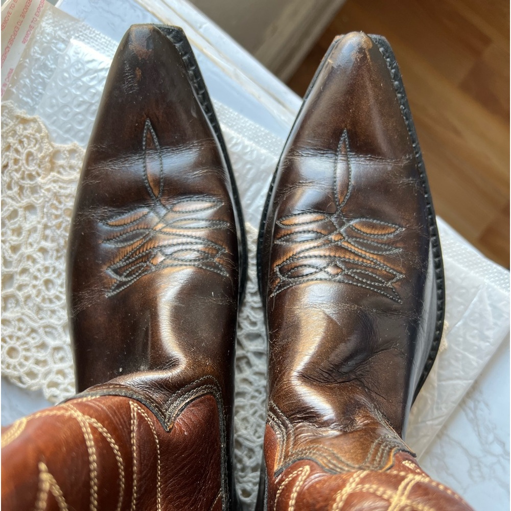 TEXAS BRAND WESTERN COWBOY BOOTS size 11D worn few times